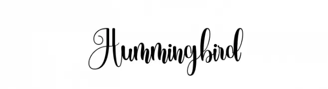Hummingbird  Fuentes Gratis Descargar