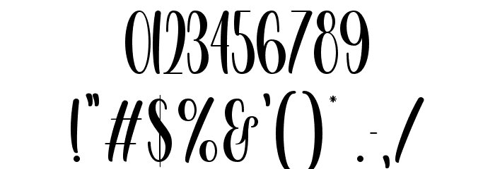 Hummingbird Font OTHER CHARS