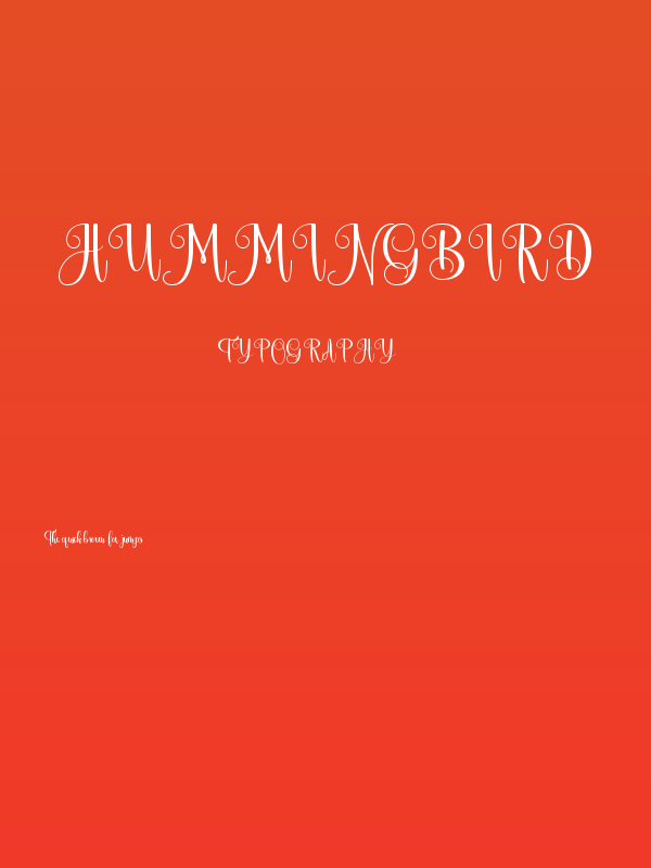 Hummingbird Poster