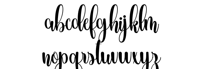 Hummingbird Font LOWERCASE