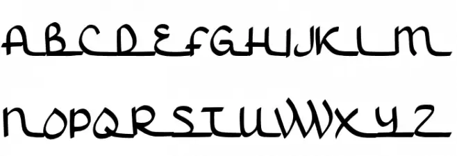 Humna 字体 大写
