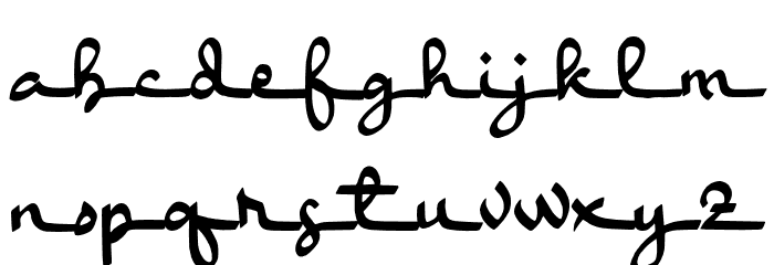 Humna Font LOWERCASE