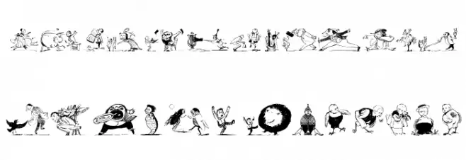 HumoricaTwo Font UPPERCASE