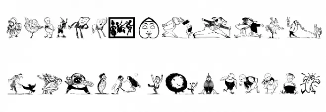 HumoricaTwo Schriftart Kleinbuchstaben