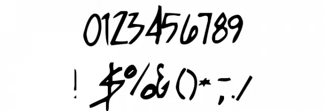 Humpbunny Font OTHER CHARS