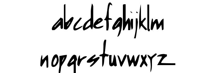 Humpbunny Font LOWERCASE