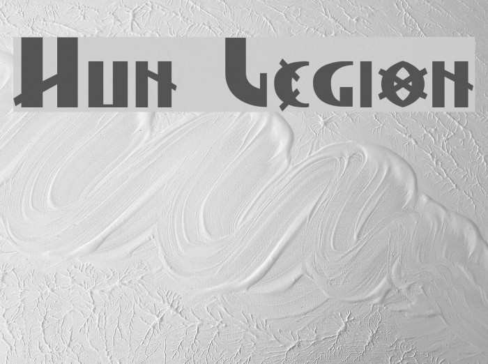 Hun Legion Font examples