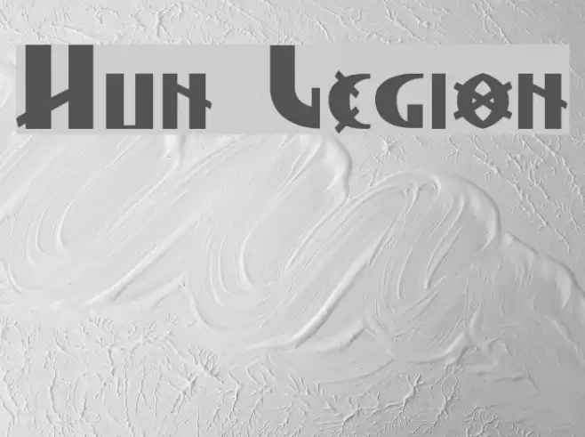 Hun Legion Font examples