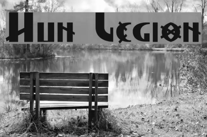 Hun Legion Font examples