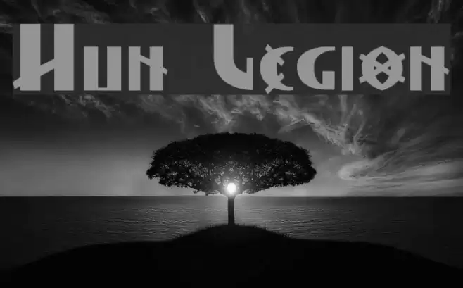 Hun Legion Font examples
