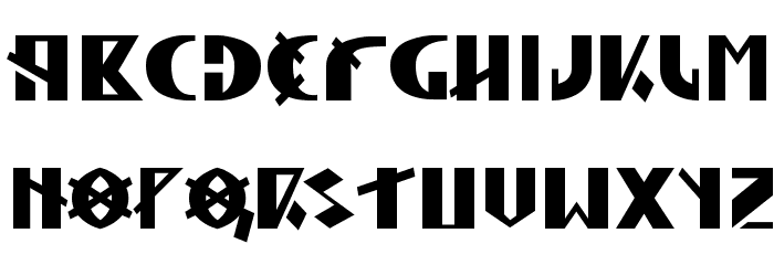 Hun Legion Font LOWERCASE