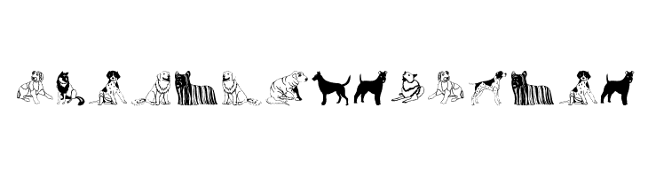HundeDogsChiens  Free Fonts Download