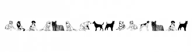 HundeDogsChiens  baixar fontes gratis