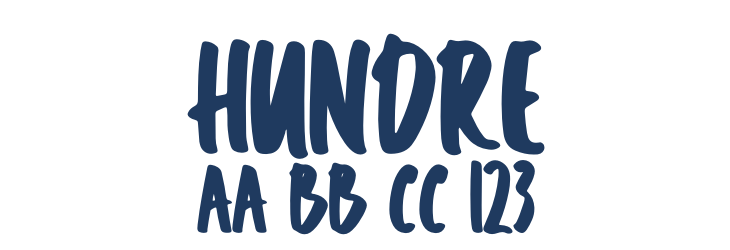 Hundre Font Preview
