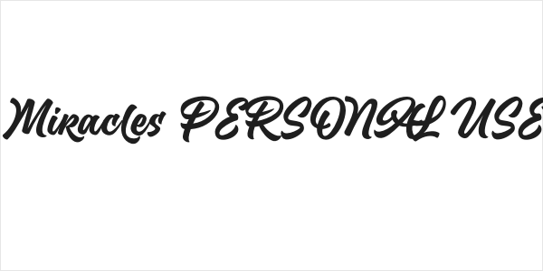 Hundred Miracles PERSONAL USE Regular Logo