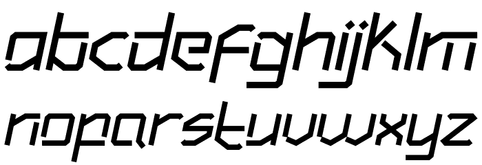 Hundred Wars Bold Italic Font LOWERCASE
