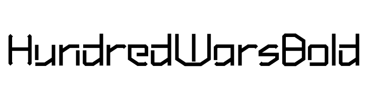 Hundred Wars Bold  Frei Schriftart Herunterladen