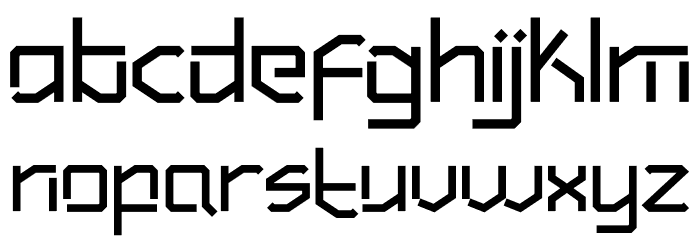 Hundred Wars Bold Font LOWERCASE
