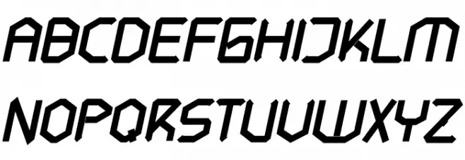 Hundred Wars Extrabold Italic 字体 大写