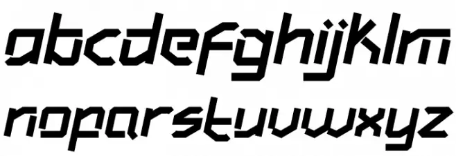 Hundred Wars Extrabold Italic Fonte MINÚSCULAS