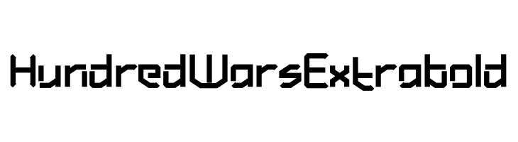 Hundred Wars Extrabold  免费字体下载