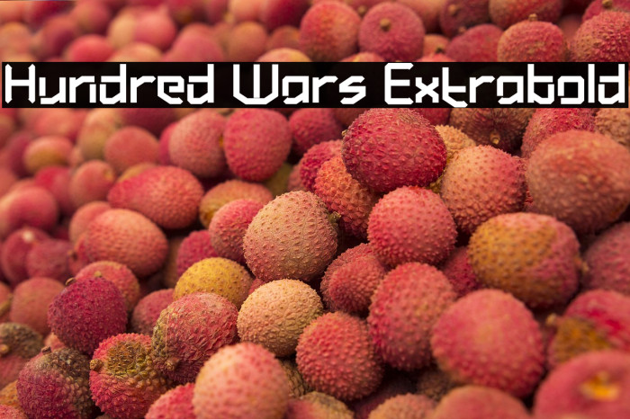 Hundred Wars Extrabold Example 1