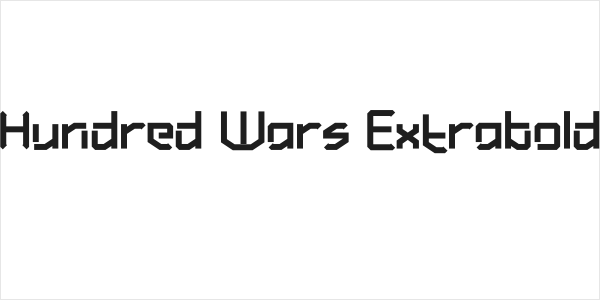 Hundred Wars Extrabold Logo