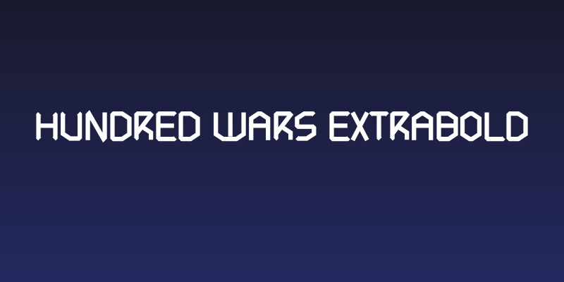Hundred Wars Extrabold Social Header