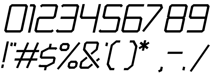 Hundred Wars Italic Font OTHER CHARS