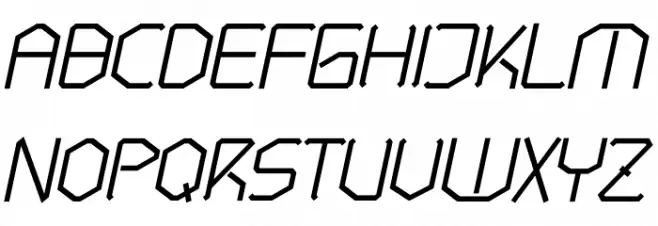 Hundred Wars Italic Fonte MAIÚSCULAS