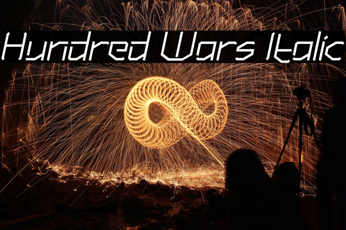 Hundred Wars Italic Example 3