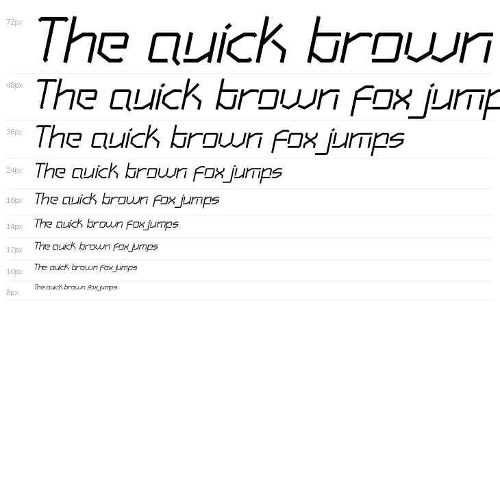 Hundred Wars Italic Waterfall