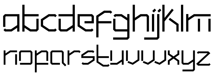 Hundred Wars Font LOWERCASE