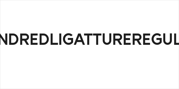 HundredLigattureRegular Logo