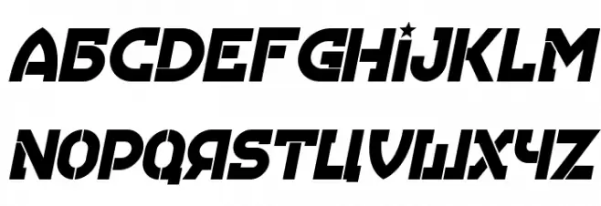 Hungaria Italic Schriftart Groß
