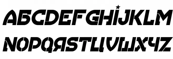 Hungaria Italic 字体 小写