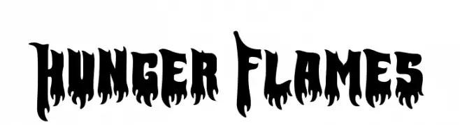Hunger Flames  Frei Schriftart Herunterladen