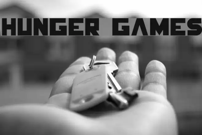 Hunger Games Font examples