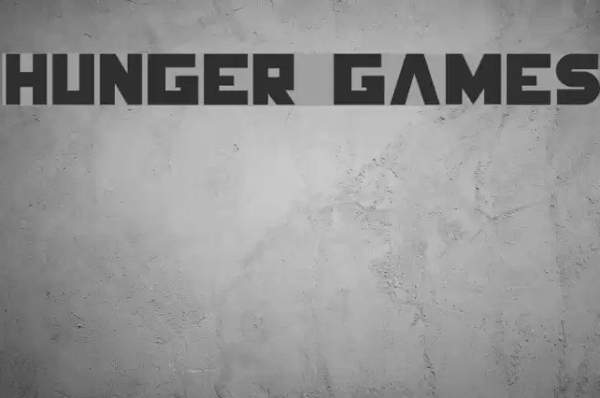 Hunger Games Font examples