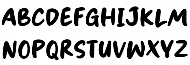 Hungline Font UPPERCASE
