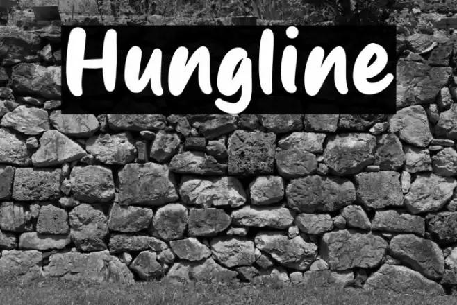 Hungline Font examples
