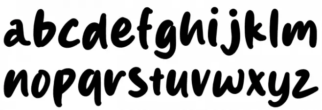 Hungline 字体 小写