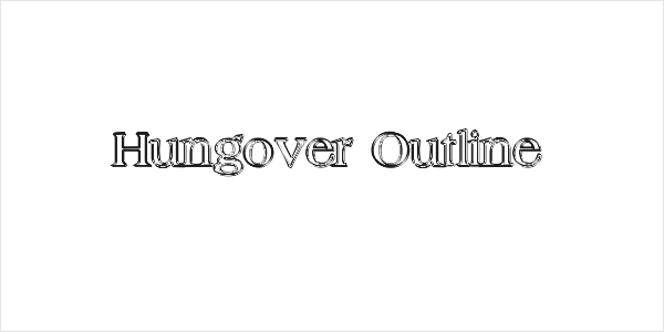 Hungover Outline Logo