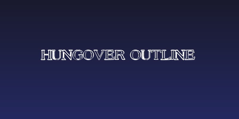 Hungover Outline Social Header