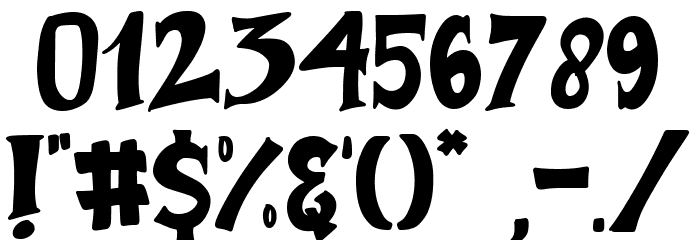 Hungry Beast Font OTHER CHARS