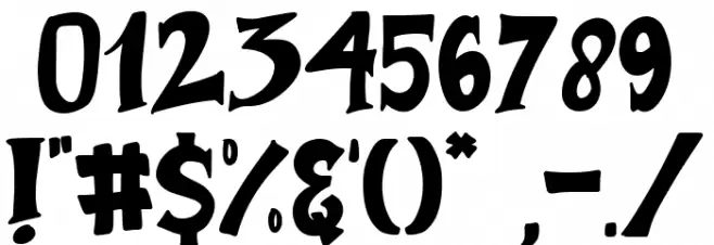 Hungry Beast Font OTHER CHARS