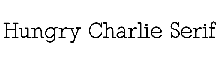 Hungry Charlie Serif  Скачать бесплатные шрифты