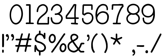 Hungry Charlie Serif Font OTHER CHARS