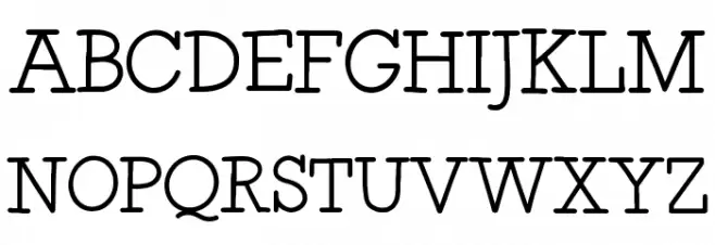 Hungry Charlie Serif خط أحرف كبيرة