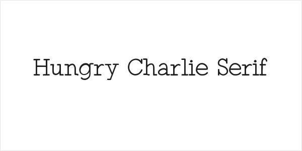 Hungry Charlie Serif Logo